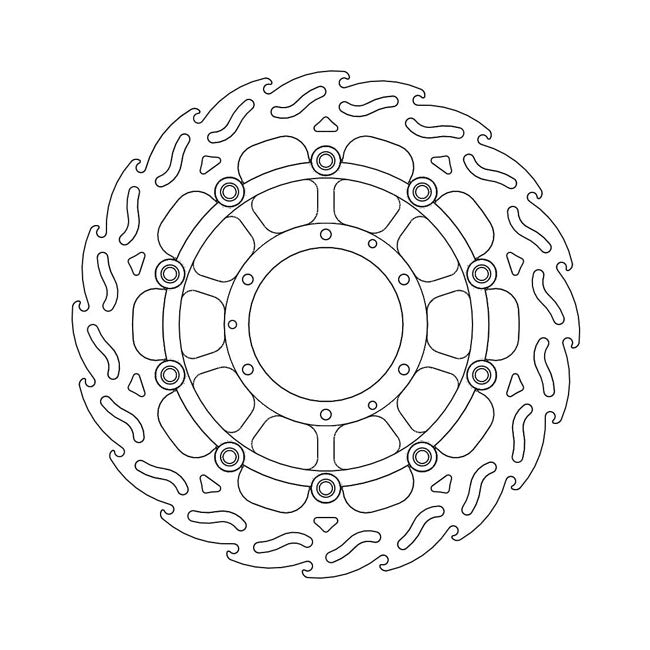 Moto-Master Flame series floating brake rotor BRAKE ROTORS Moto Master