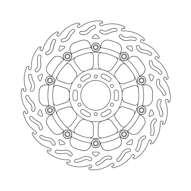 Moto-Master Flame series floating brake rotor BRAKE ROTORS Moto Master