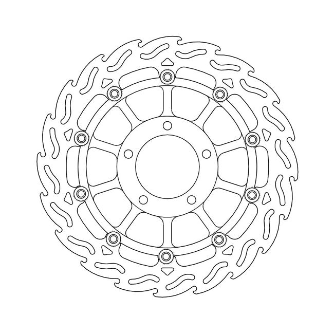 Moto-Master Flame series floating brake rotor BRAKE ROTORS Moto Master