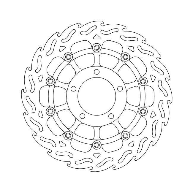 Moto-Master Flame series floating brake rotor BRAKE ROTORS Moto Master