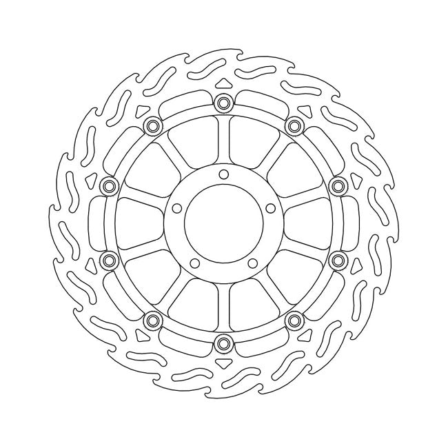 Moto-Master Flame series floating brake rotor BRAKE ROTORS Moto Master