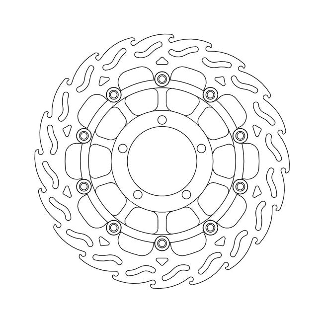Moto-Master Flame series floating brake rotor BRAKE ROTORS Moto Master