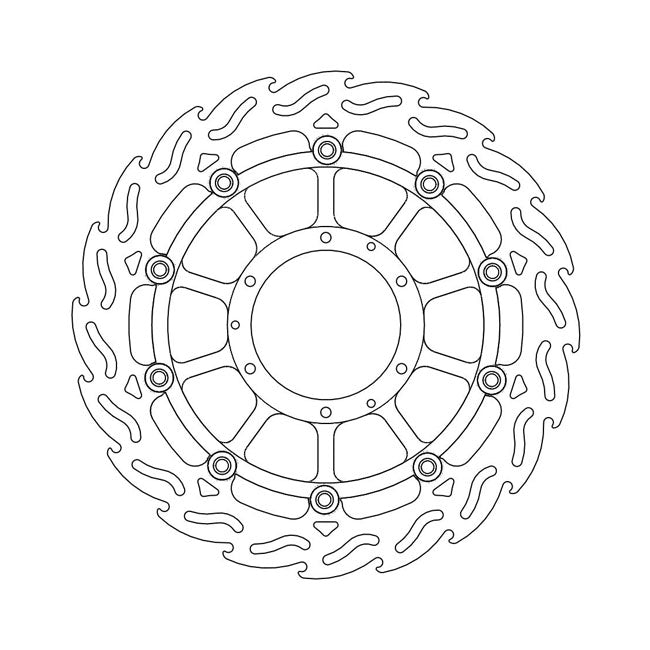 Moto-Master Flame series floating brake rotor BRAKE ROTORS Moto Master