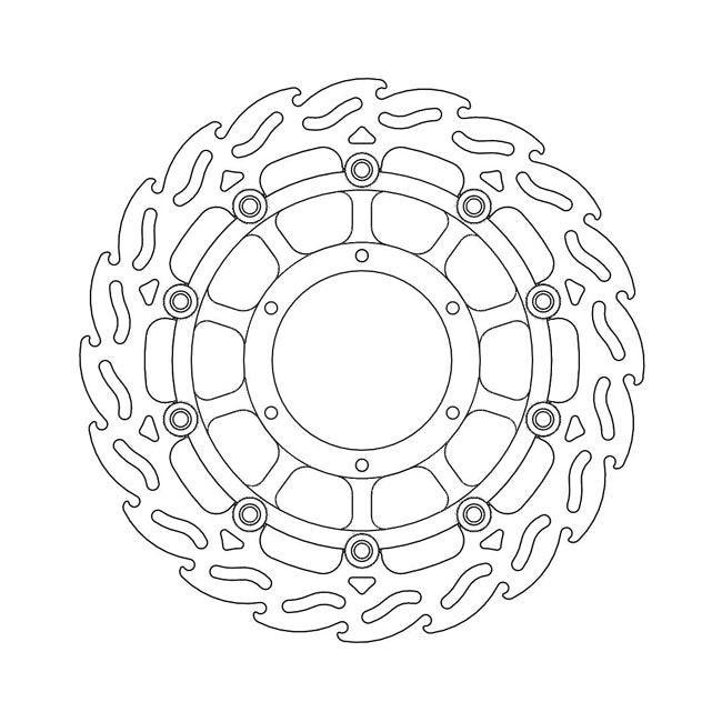 Moto-Master Flame series floating brake rotor BRAKE ROTORS Moto Master