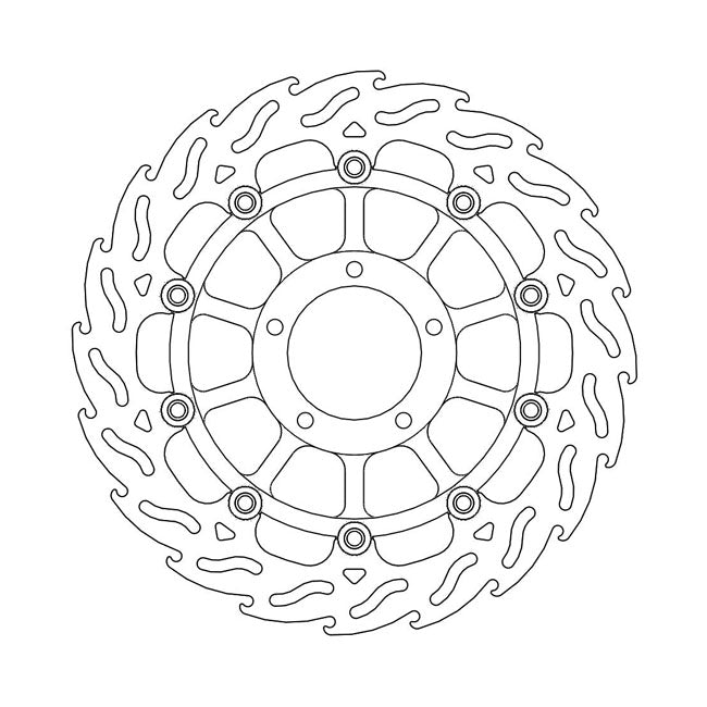 Moto-Master Flame series floating brake rotor BRAKE ROTORS Moto Master