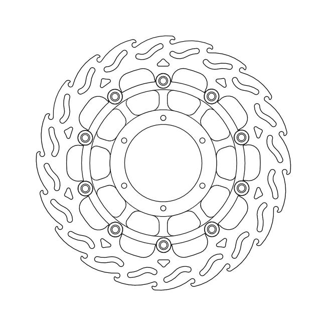 Moto-Master Flame series floating brake rotor BRAKE ROTORS Moto Master
