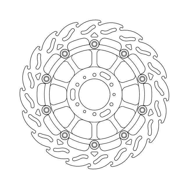 *6 DAYS EXTRA TRANSIT TIME* Moto-Master Flame series floating brake rotor BRAKE ROTORS Moto Master