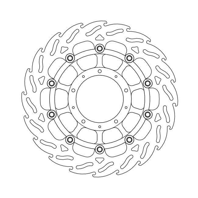 Moto-Master Flame series floating brake rotor BRAKE ROTORS Moto Master