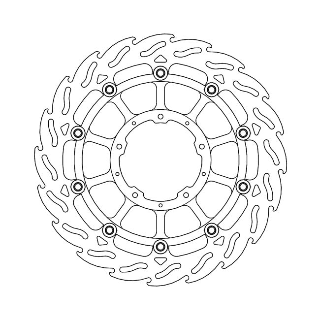 Moto-Master Flame series floating brake rotor BRAKE ROTORS Moto Master