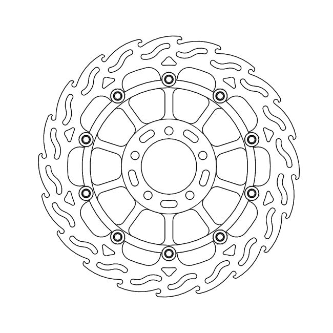 Moto-Master Flame series floating brake rotor BRAKE ROTORS Moto Master