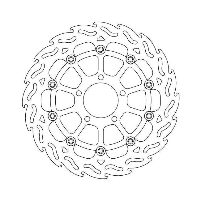 Moto-Master Flame series floating brake rotor BRAKE ROTORS Moto Master