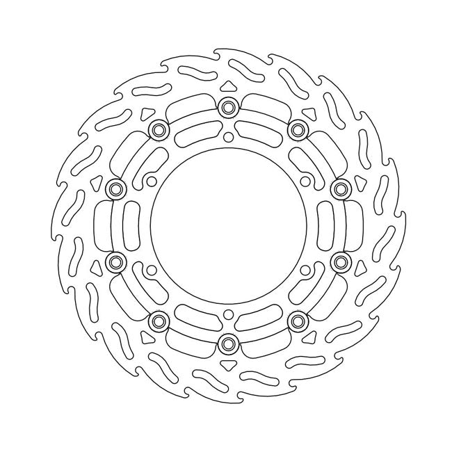 Moto-Master Flame series floating brake rotor BRAKE ROTORS Moto Master