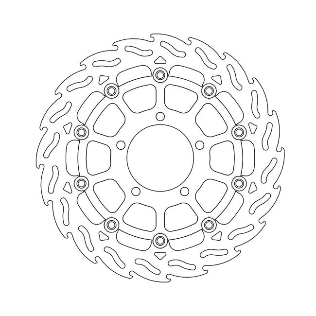 *6 DAYS EXTRA TRANSIT TIME* Moto-Master Flame series floating brake rotor BRAKE ROTORS Moto Master