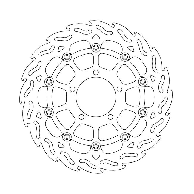 *6 DAYS EXTRA TRANSIT TIME* Moto-Master Flame series floating brake rotor BRAKE ROTORS Moto Master