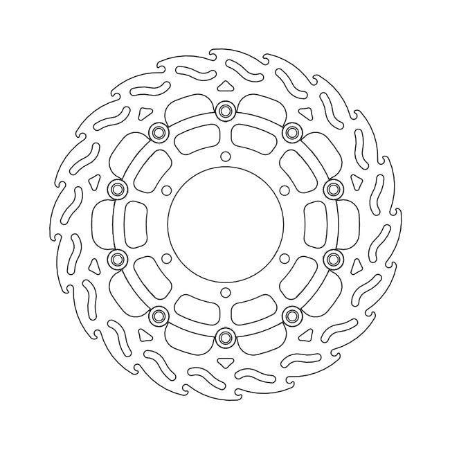 Moto-Master Flame series floating brake rotor BRAKE ROTORS Moto Master