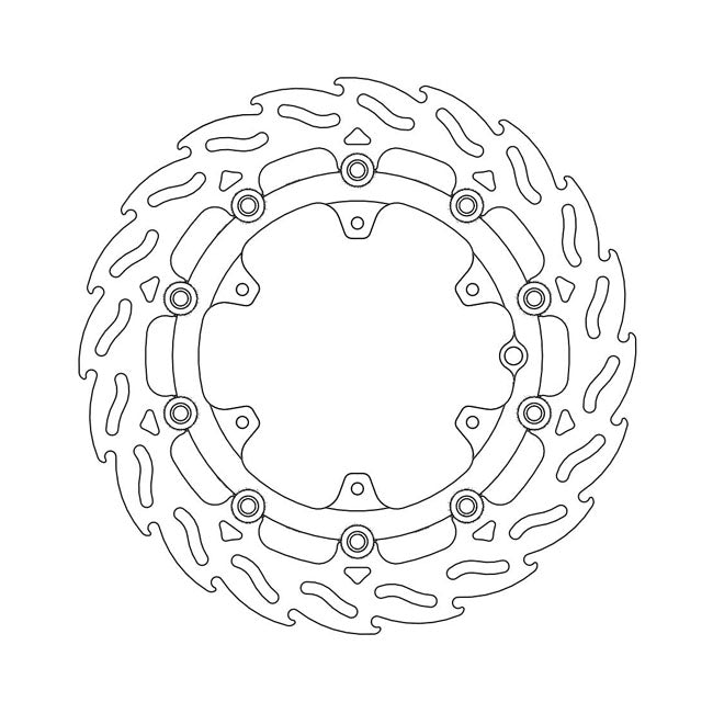 Moto-Master Flame series floating brake rotor BRAKE ROTORS Moto Master