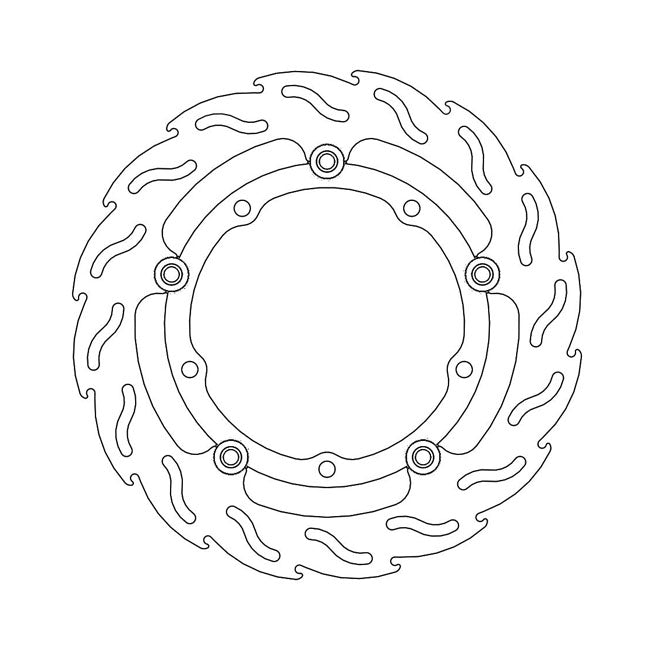 Moto-Master Flame series floating brake rotor BRAKE ROTORS Moto Master