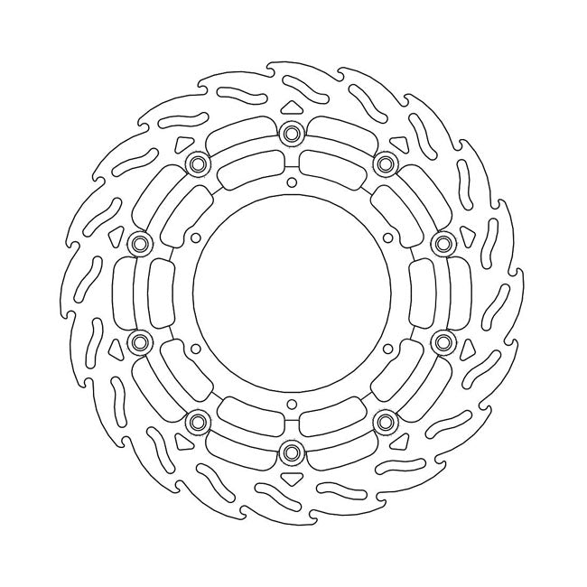 *6 DAYS EXTRA TRANSIT TIME* Moto-Master Flame series floating brake rotor BRAKE ROTORS Moto Master
