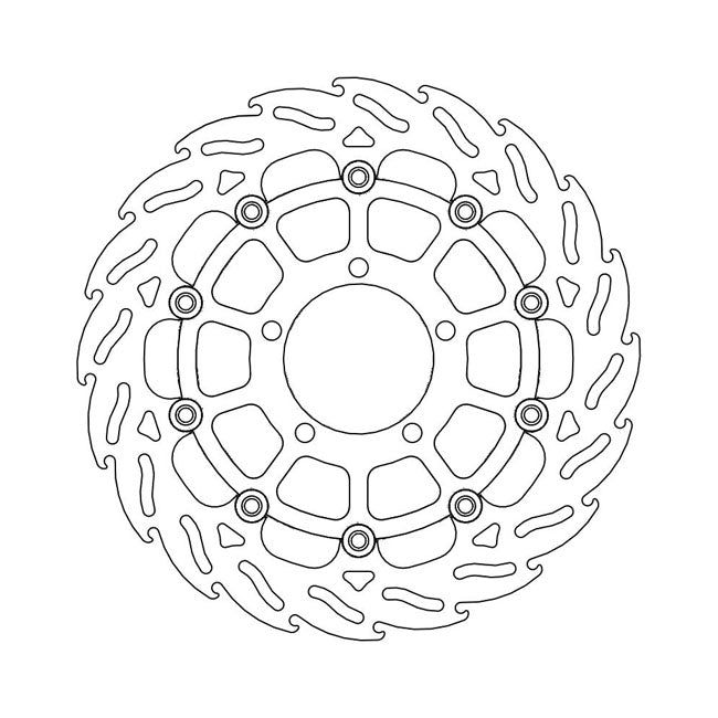 Moto-Master Flame series floating brake rotor BRAKE ROTORS Moto Master