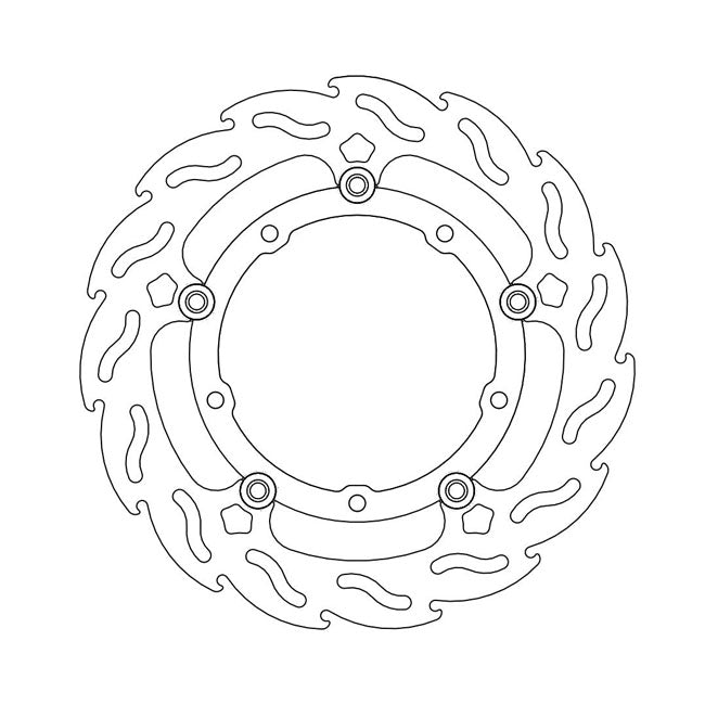 Moto-Master Flame series floating brake rotor BRAKE ROTORS Moto Master