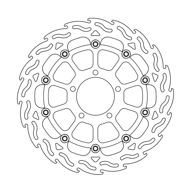Moto-Master Flame series floating brake rotor BRAKE ROTORS Moto Master