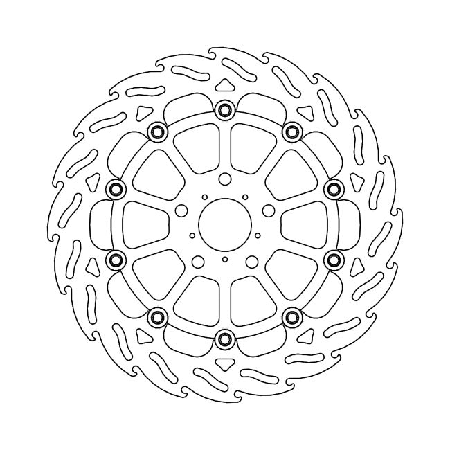 Moto-Master Flame series floating brake rotor BRAKE ROTORS Moto Master