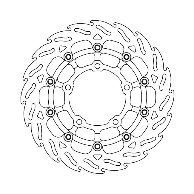 Moto-Master Flame series floating brake rotor BRAKE ROTORS Moto Master