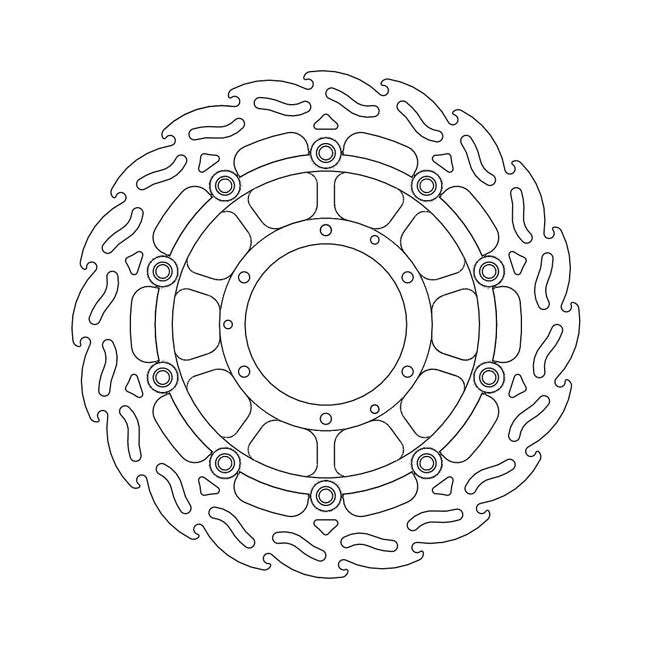 Moto-Master Flame series floating brake rotor BRAKE ROTORS Moto Master