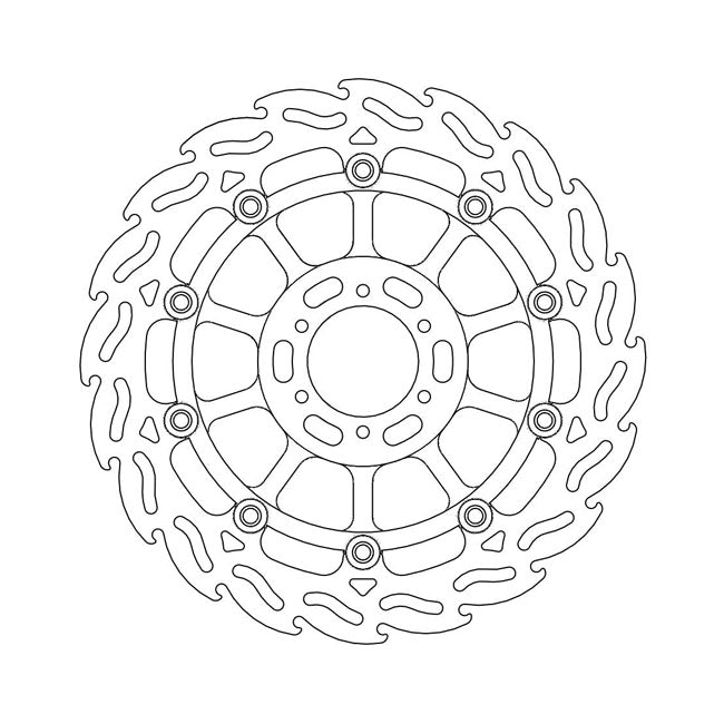*6 DAYS EXTRA TRANSIT TIME* Moto-Master Flame series floating brake rotor BRAKE ROTORS Moto Master