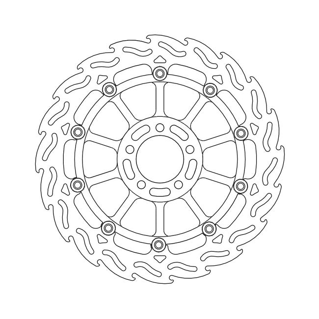 *6 DAYS EXTRA TRANSIT TIME* Moto-Master Flame series floating brake rotor BRAKE ROTORS Moto Master