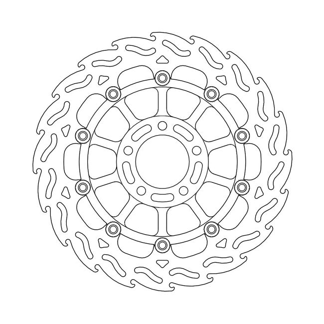 *6 DAYS EXTRA TRANSIT TIME* Moto-Master Flame series floating brake rotor BRAKE ROTORS Moto Master