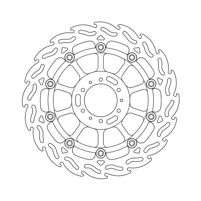 *6 DAYS EXTRA TRANSIT TIME* Moto-Master Flame series floating brake rotor BRAKE ROTORS Moto Master