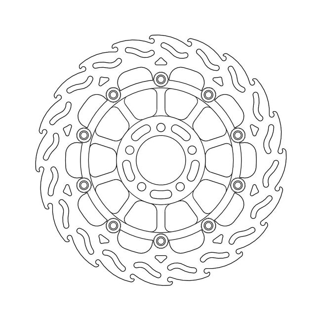 Moto-Master Flame series floating brake rotor BRAKE ROTORS Moto Master
