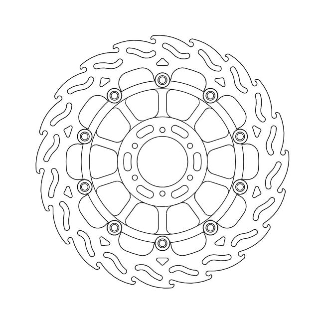 *6 DAYS EXTRA TRANSIT TIME* Moto-Master Flame series floating brake rotor BRAKE ROTORS Moto Master