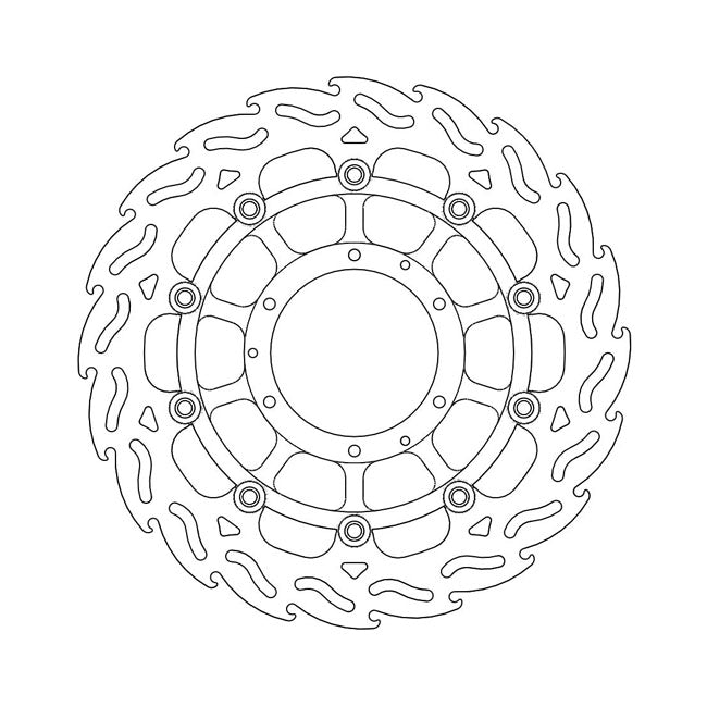 Moto-Master Flame series floating brake rotor BRAKE ROTORS Moto Master