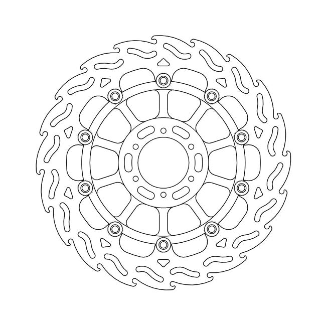 Moto-Master Flame series floating brake rotor BRAKE ROTORS Moto Master