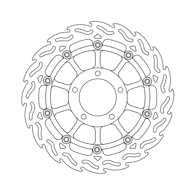 Moto-Master Flame series floating brake rotor BRAKE ROTORS Moto Master