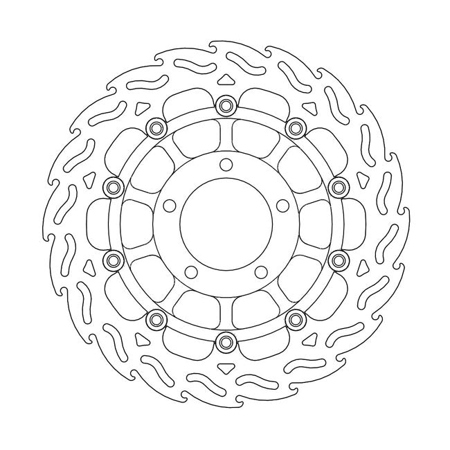 Moto-Master Flame series floating brake rotor BRAKE ROTORS Moto Master