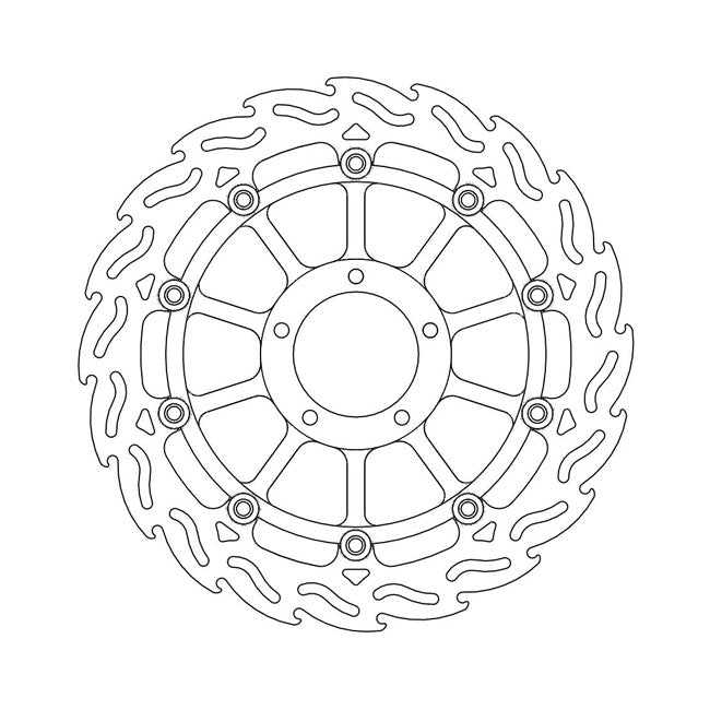 Moto-Master Flame series floating brake rotor BRAKE ROTORS Moto Master