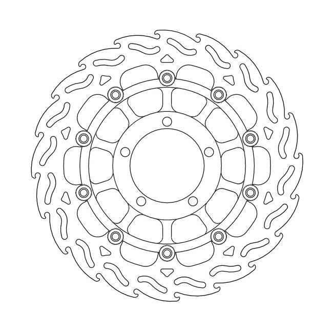 Moto-Master Flame series floating brake rotor BRAKE ROTORS Moto Master
