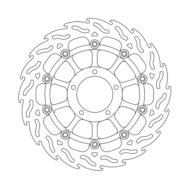 Moto-Master Flame series floating brake rotor BRAKE ROTORS Moto Master