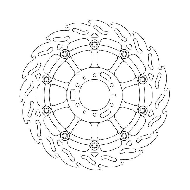 *6 DAYS EXTRA TRANSIT TIME* Moto-Master Flame series floating brake rotor BRAKE ROTORS Moto Master