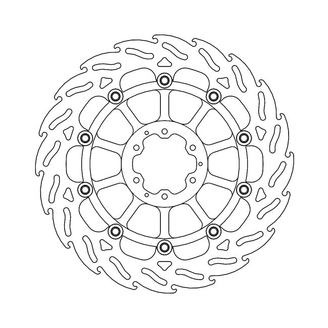 Moto-Master Flame series floating brake rotor BRAKE ROTORS Moto Master