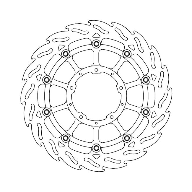 Moto-Master Flame series floating brake rotor BRAKE ROTORS Moto Master