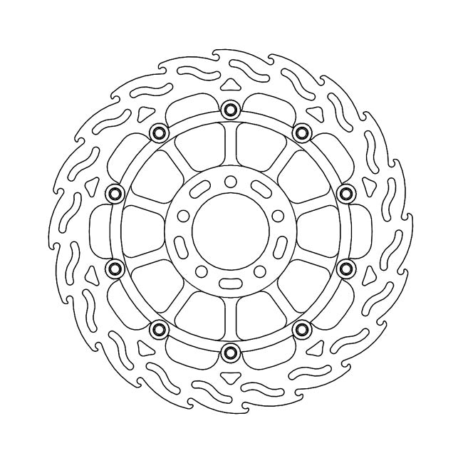 Moto-Master Flame series floating brake rotor BRAKE ROTORS Moto Master
