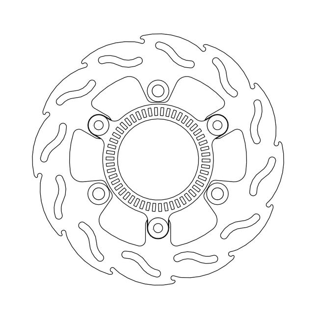 Moto-Master Flame series brake rotor BRAKE ROTORS Moto Master