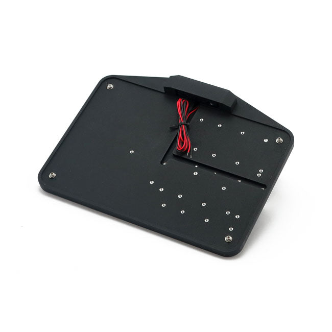 Cpv, License Plate Holder Only W/Led Plate Light Eu. Black License Plate Brackets Cpv