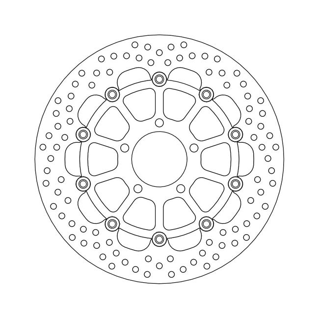 Moto-Master Halo series floating brake rotor BRAKE ROTORS Moto Master
