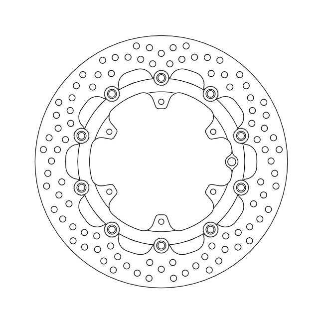 Moto-Master Halo series floating brake rotor BRAKE ROTORS Moto Master