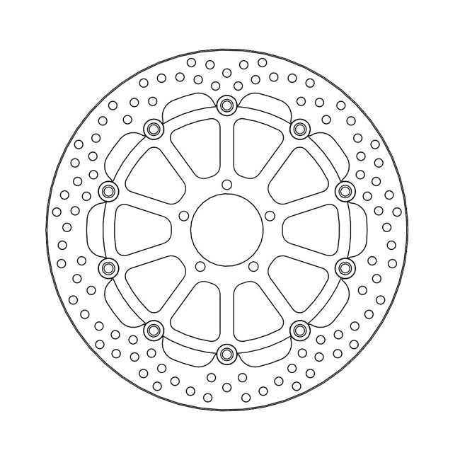 Moto-Master Halo series floating brake rotor BRAKE ROTORS Moto Master